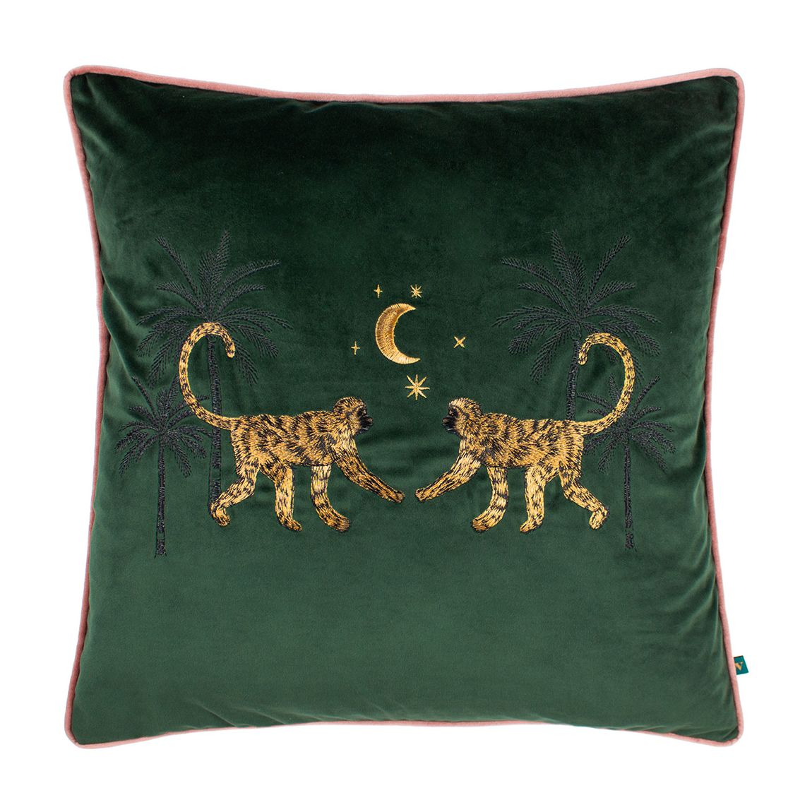 Dusk Monkey 50x50cm Cushion, Emerald main product photo