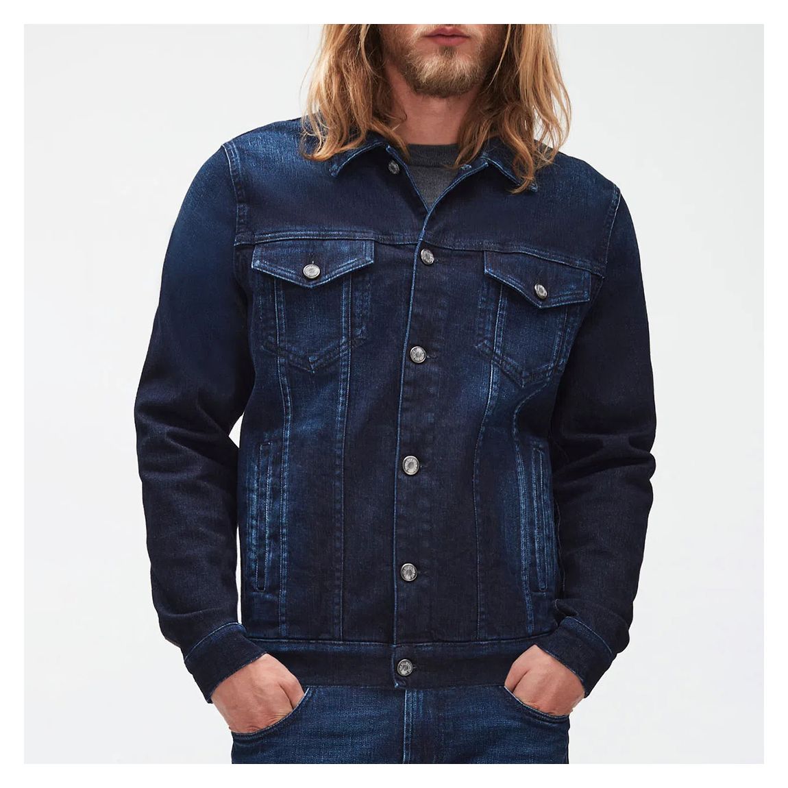 Dark Blue Denim Jacket main product photo