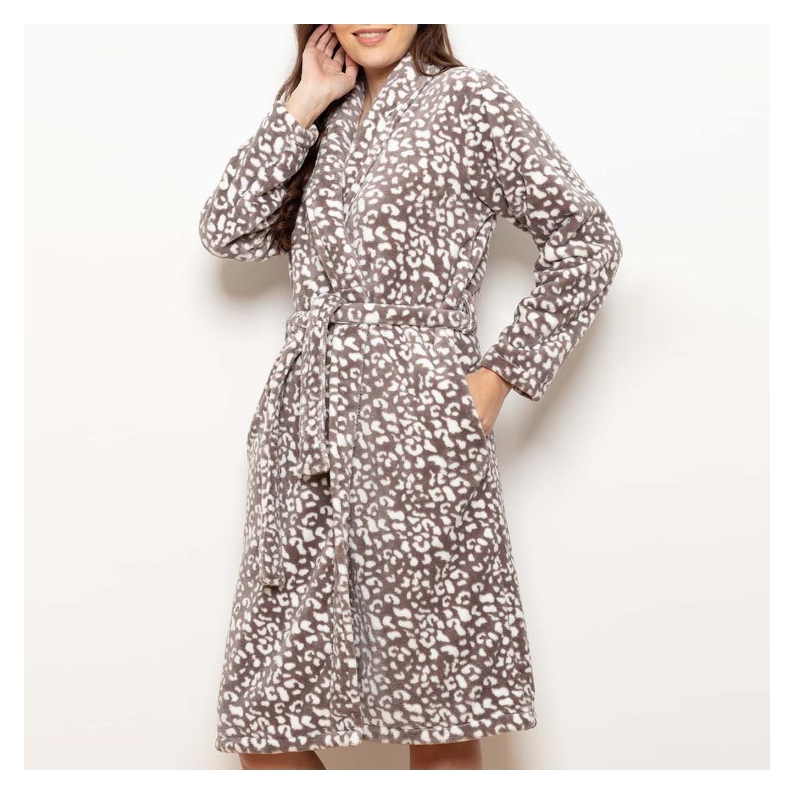Pebble Animal Animal Polar Fleece Shawl Robe main product photo