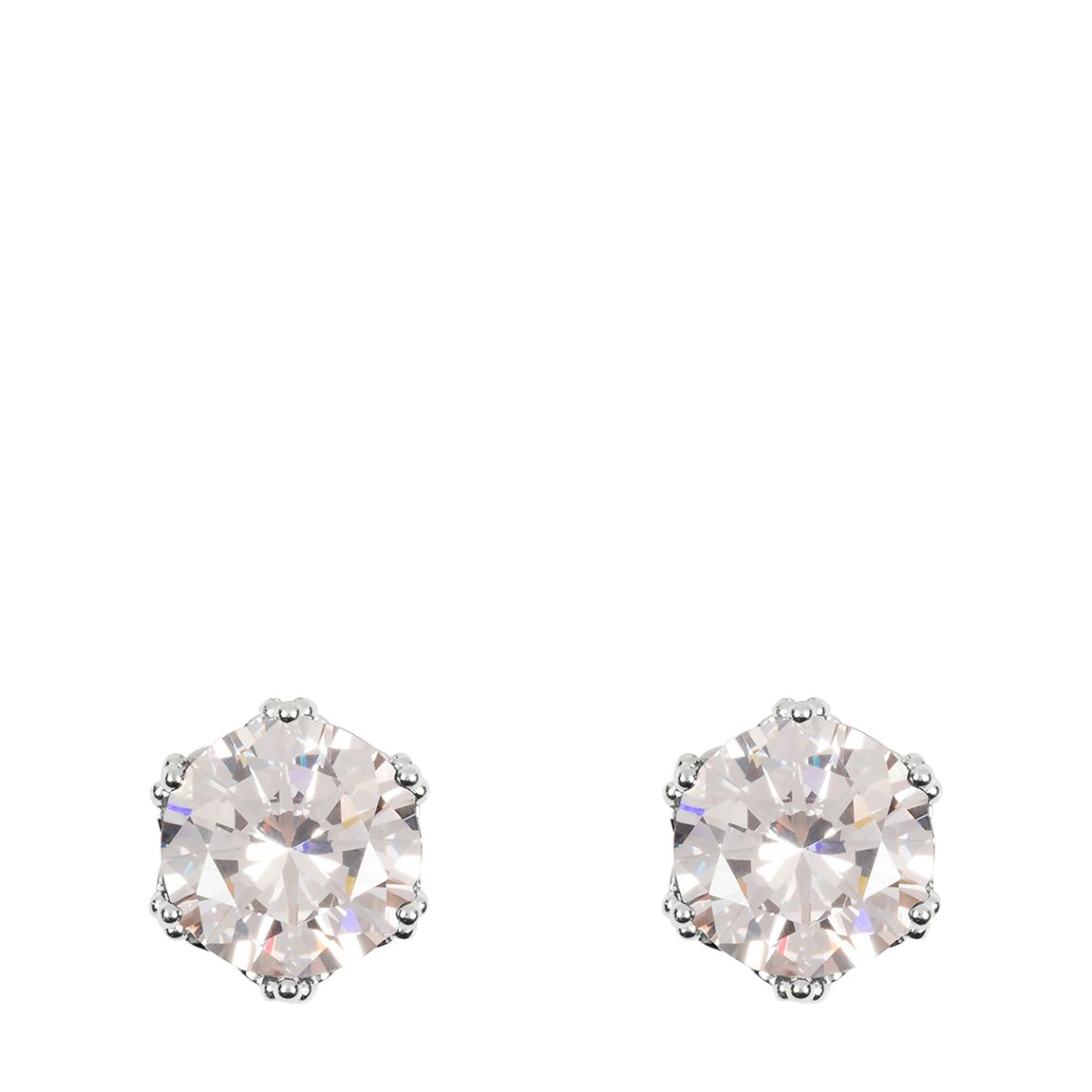 Disney Princess Sterling Silver Clear Cz Stone Set Stud Earrings main product photo