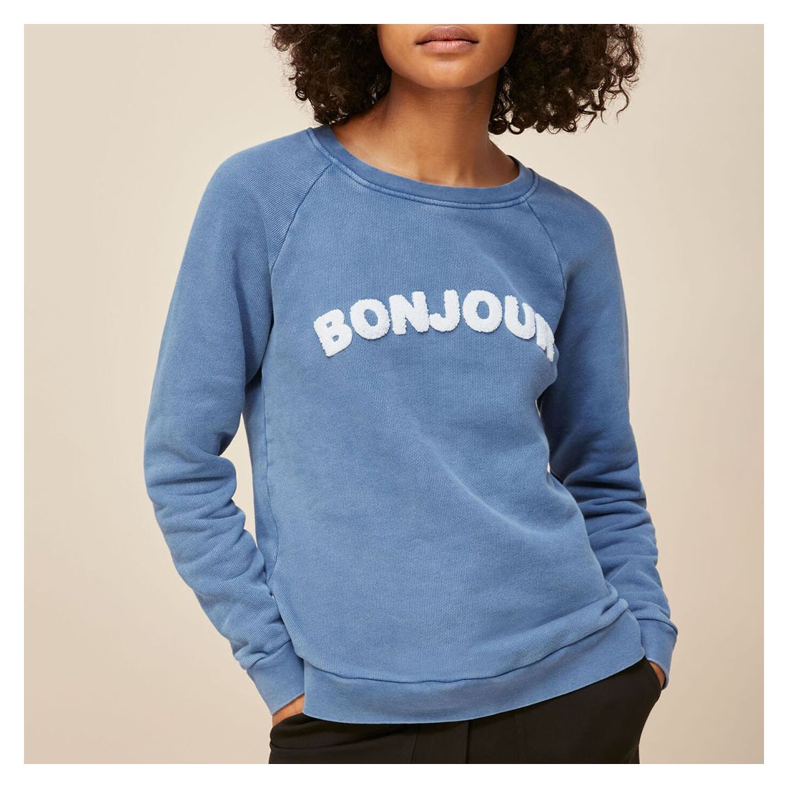 Blue Bonjour Logo Sweatshirt main product photo