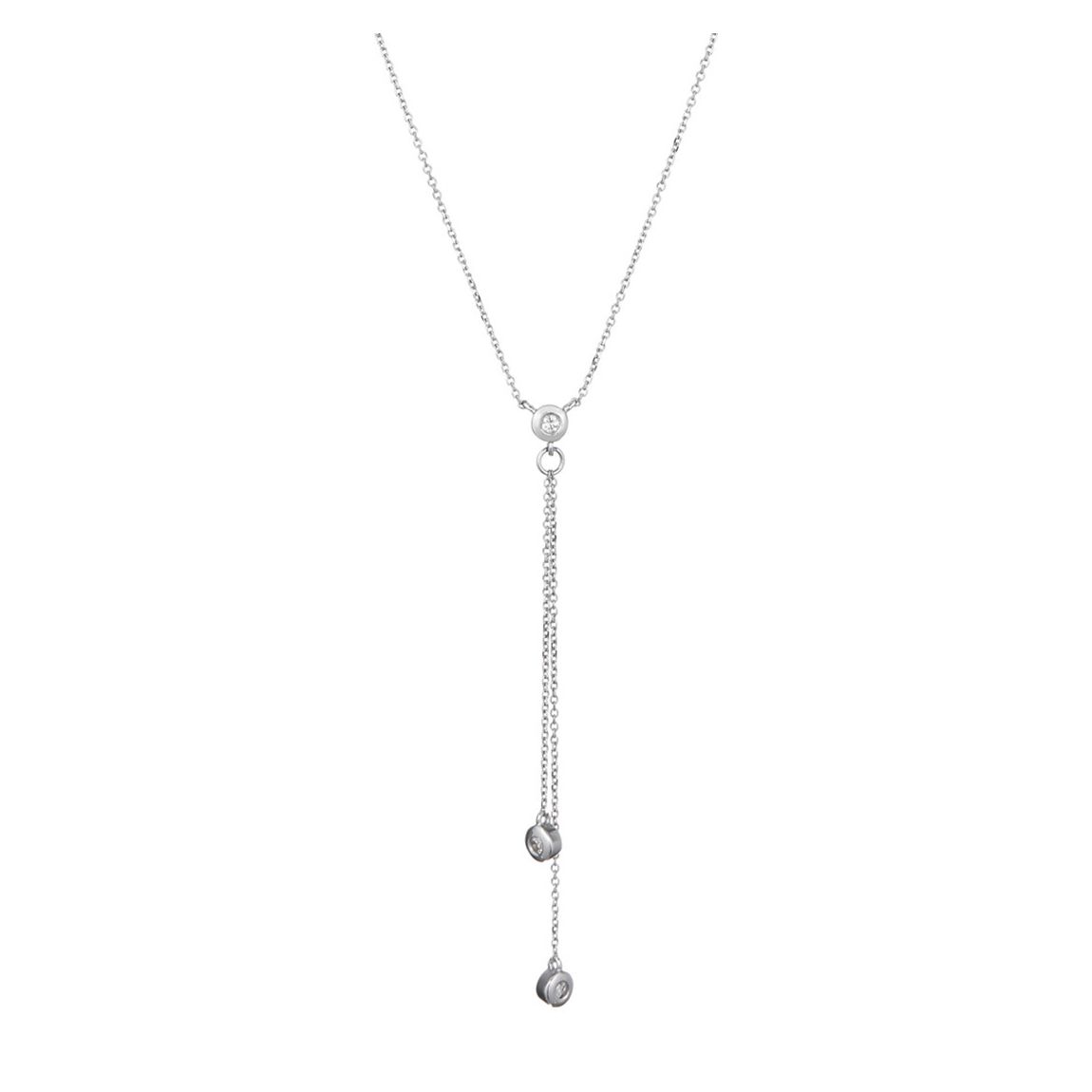 White Gold Cordou Diamond Necklace main product photo