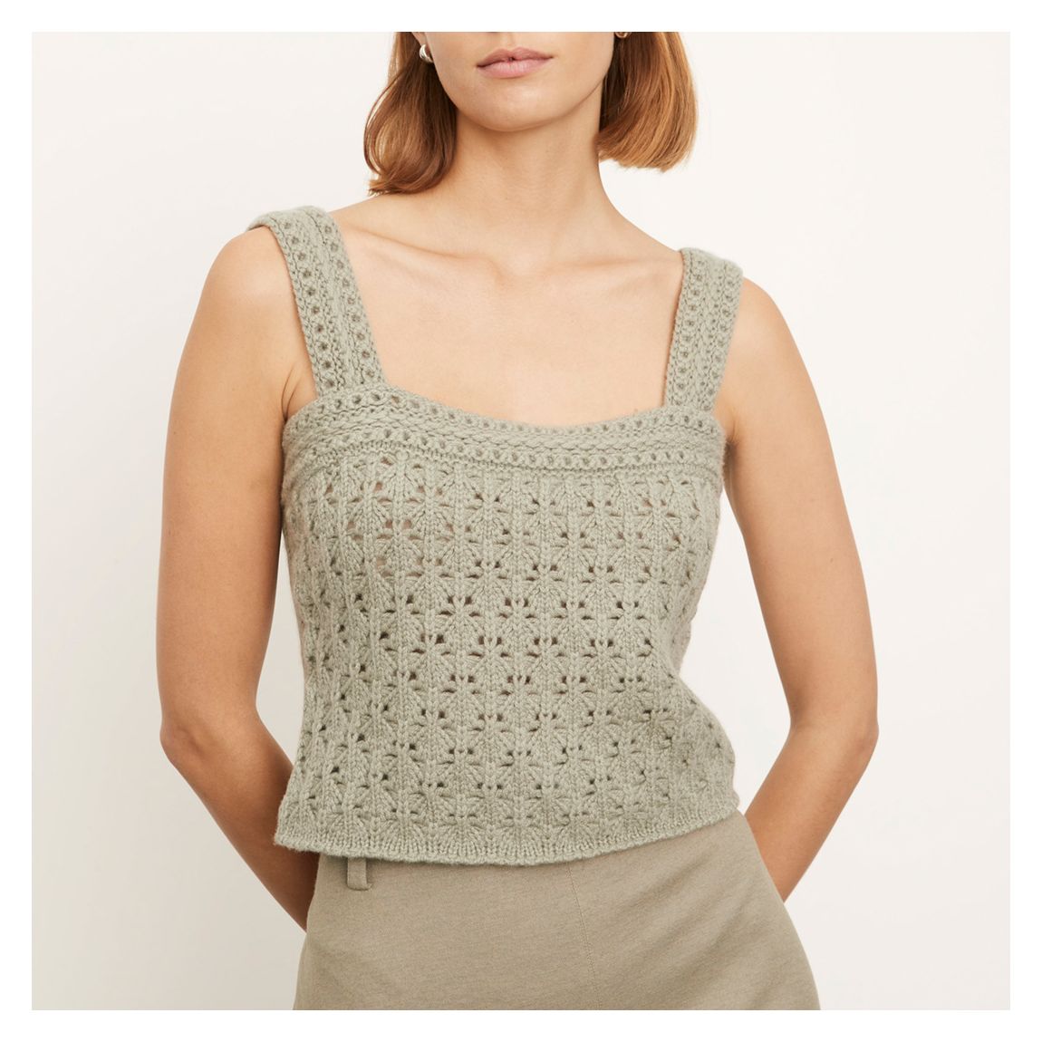 Artichoke Crotchet Cami Wool/Cashmere Blend Top main product photo