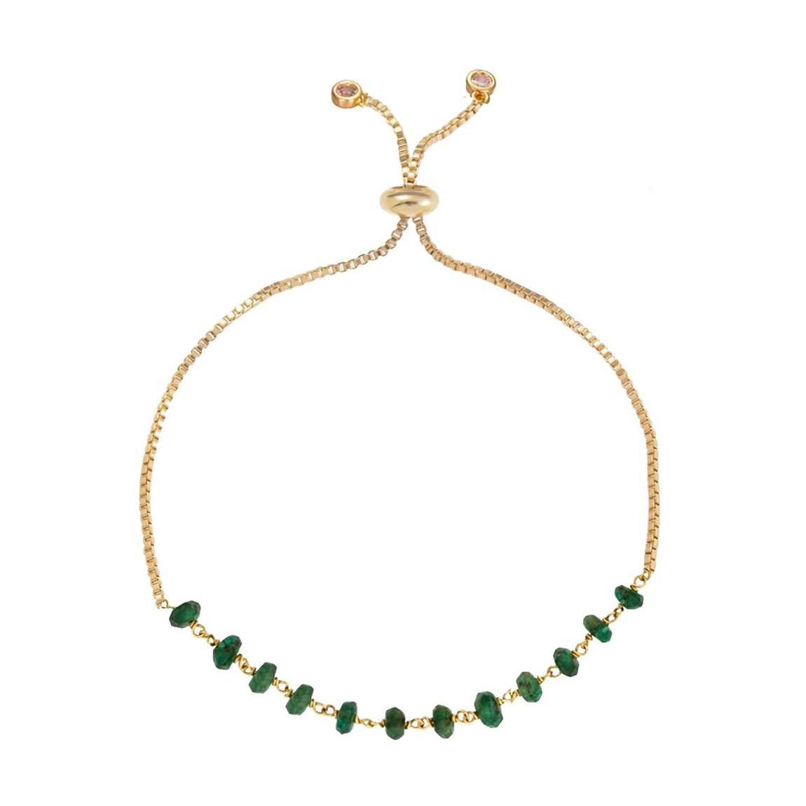 18K Gold Emerald Bracelet main product photo