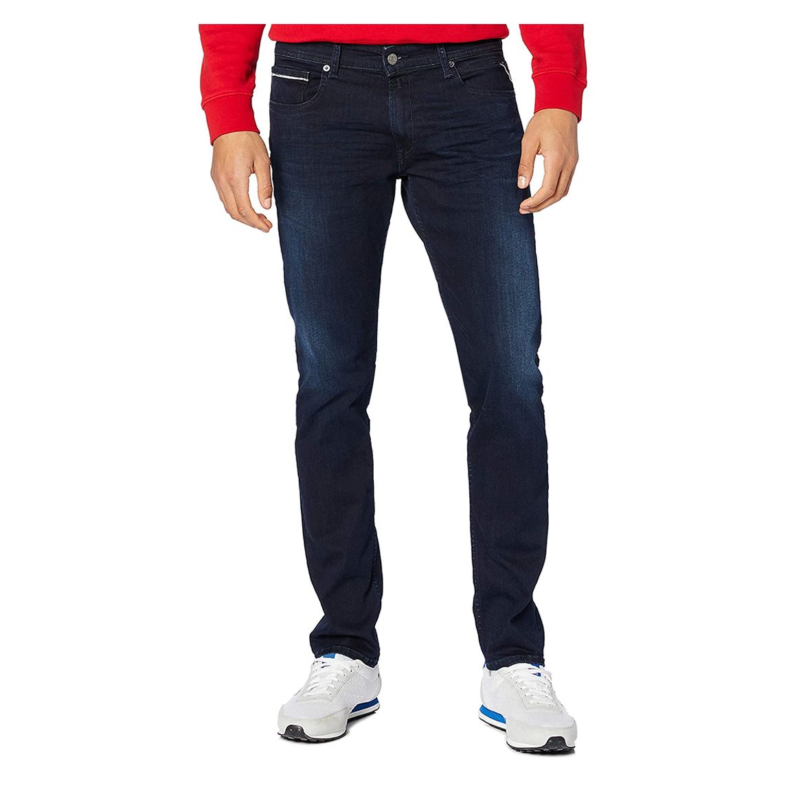 Dark Blue Grover Straight Stretch Jeans main product photo