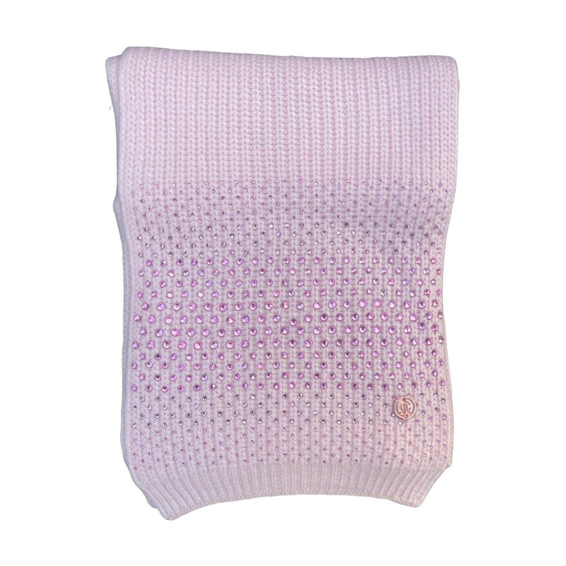 Kid's Luxury Pink Diamante Cashmere Blend Scarf main product photo