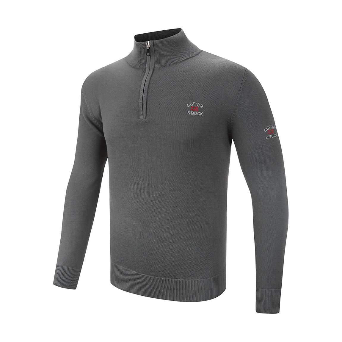 Grey 1/4 Zip Midlayer main product photo