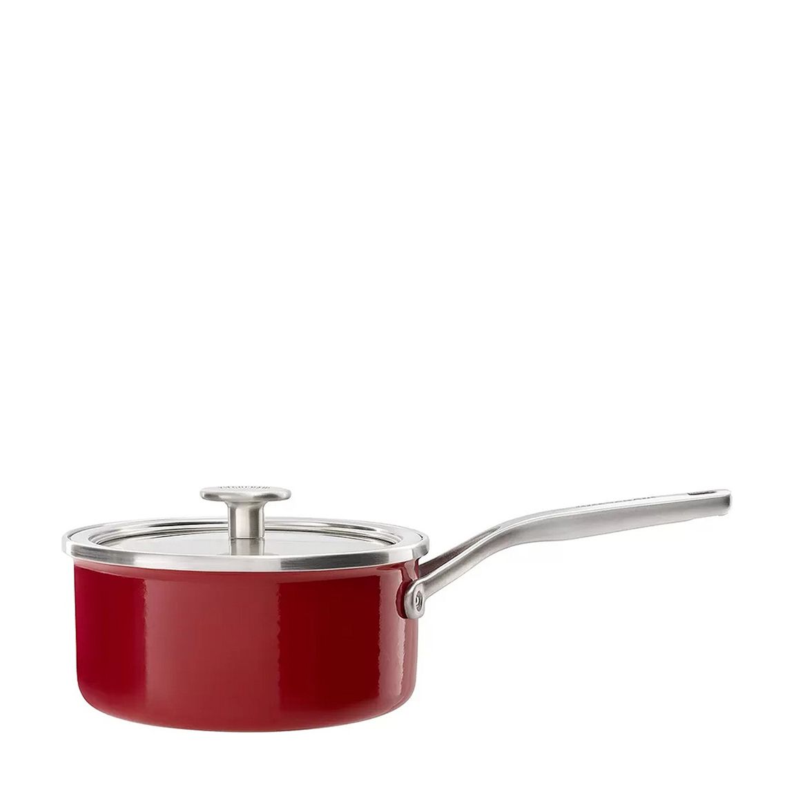 Steel Core 1.3L Enamel SaucePan, Empire Red 16cm main product photo