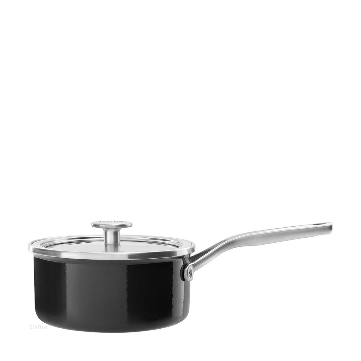 Steel Core 2.4L Enamel SaucePan, Onyx Black 20cm main product photo