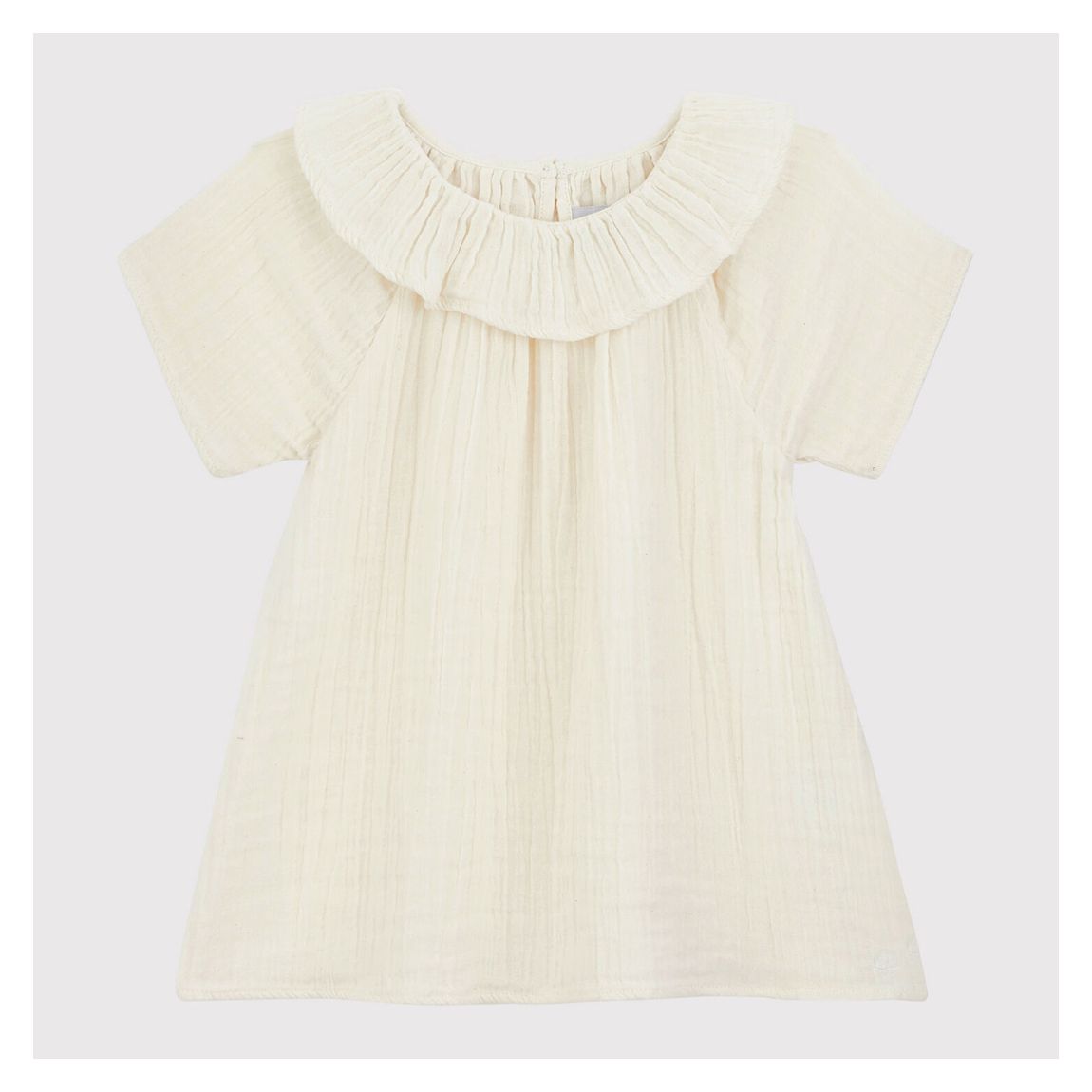 Beige Cotton Ruffle Blouse main product photo