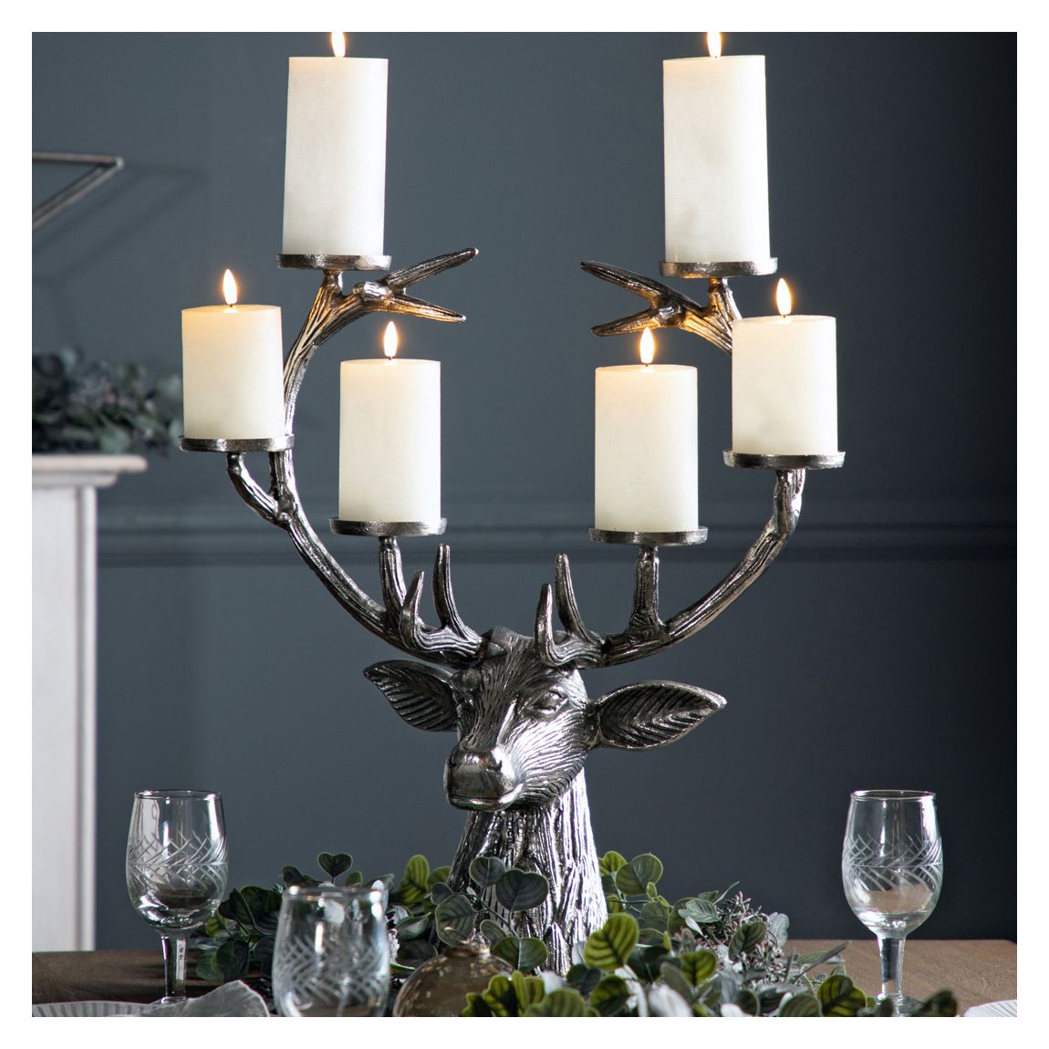 Stag Candelabra, Aluminium main product photo