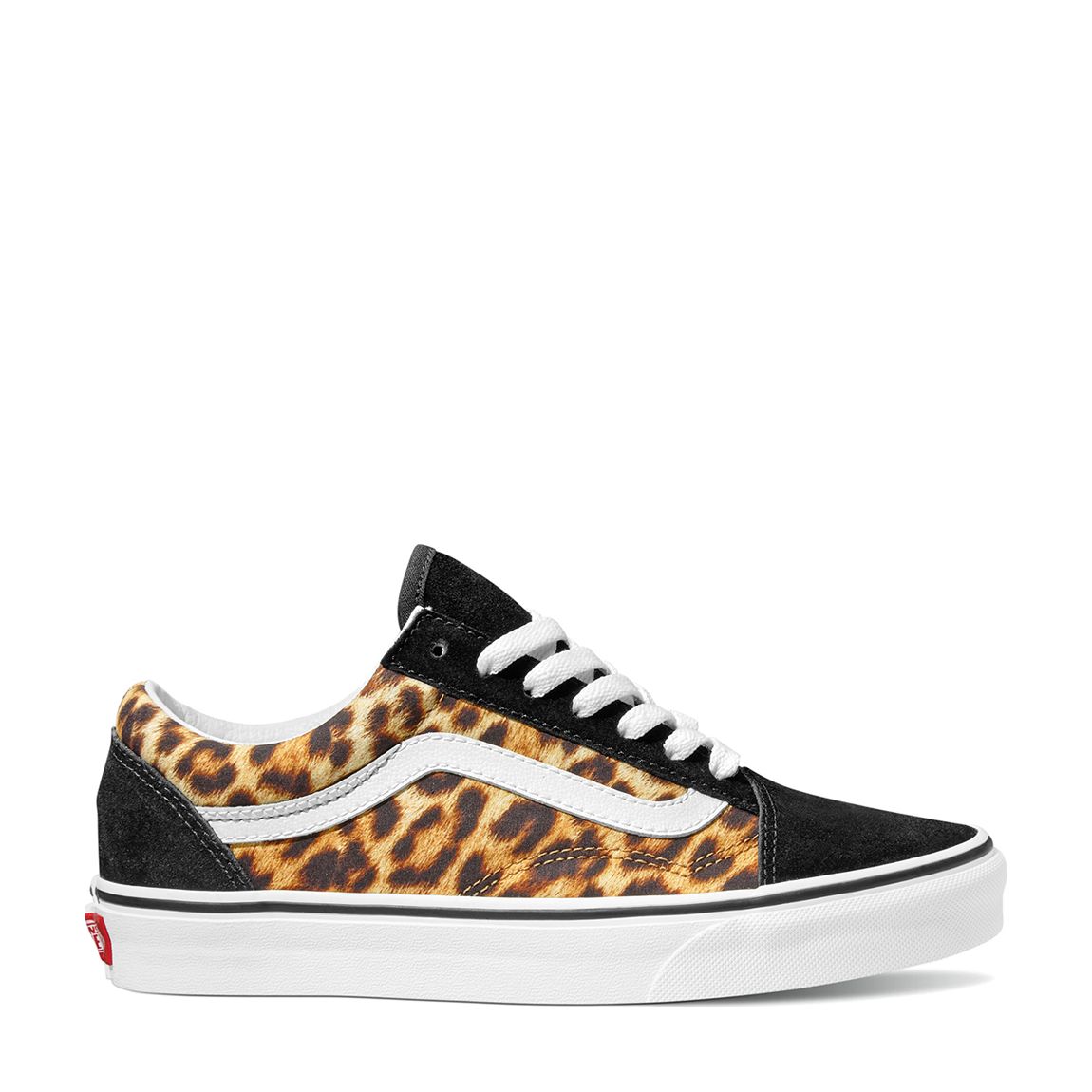 Black Leopard Print Old Skool Trainers main product photo