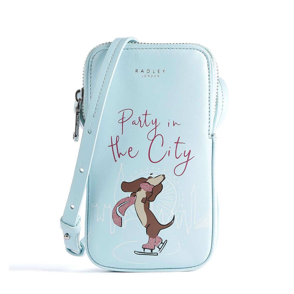 Light Blue Malton Medium Zip Around Phone Crossbody main product photo