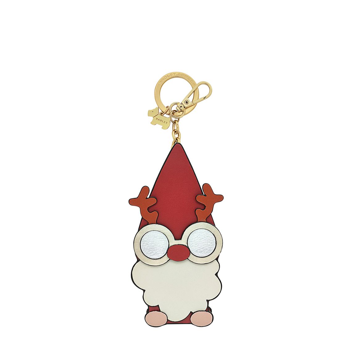 Bright Red Gnome Noel Keyring main product photo