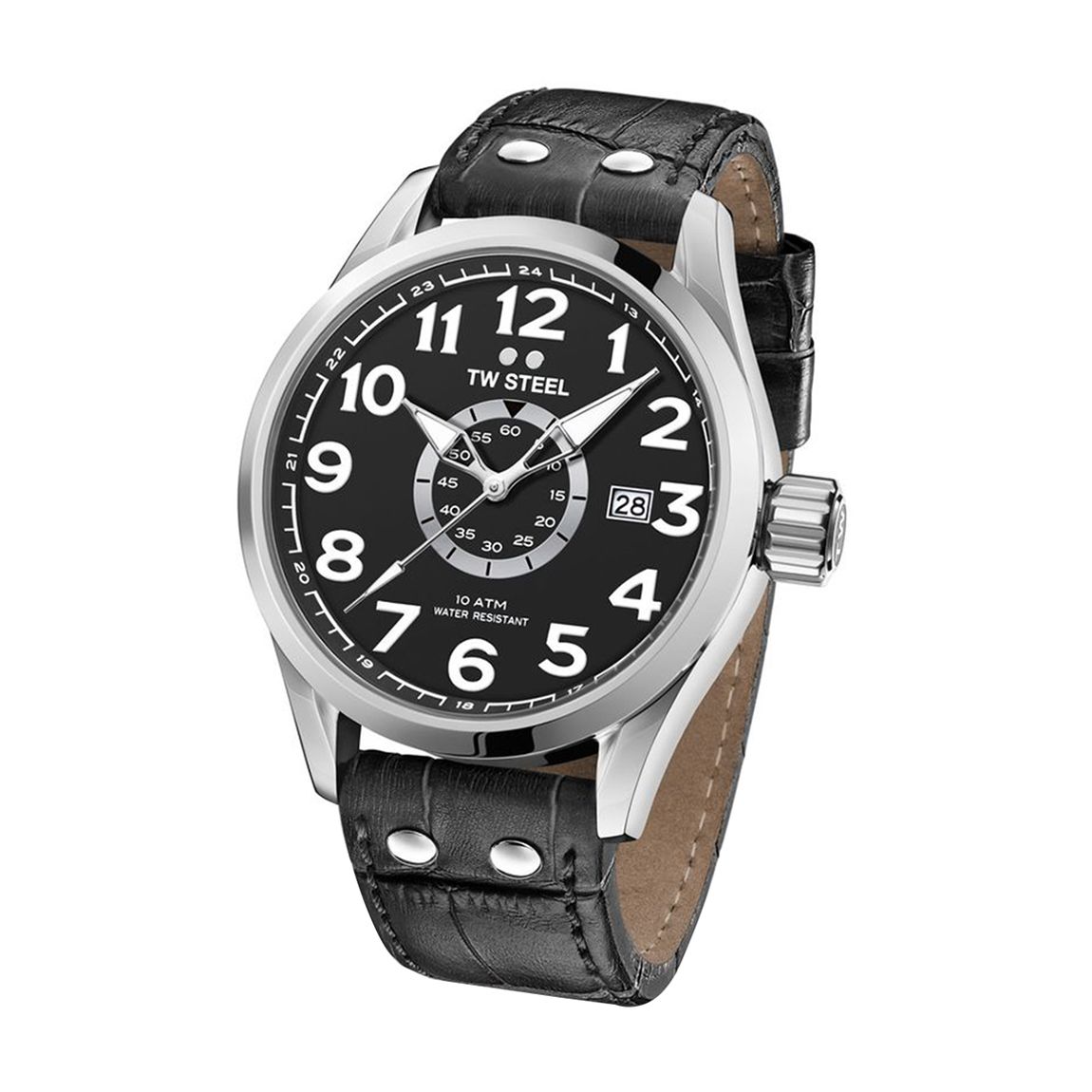 Men's Black/Silver Voltane TW Steel Watch 45mm main product photo