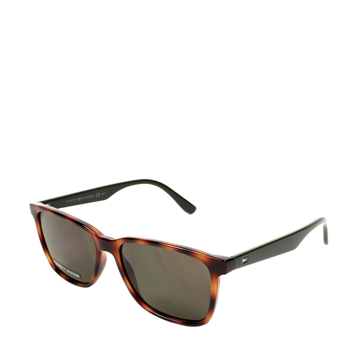 Men's Brown Tortoise Tommy Hilfiger Sunglasses 55mm main product photo