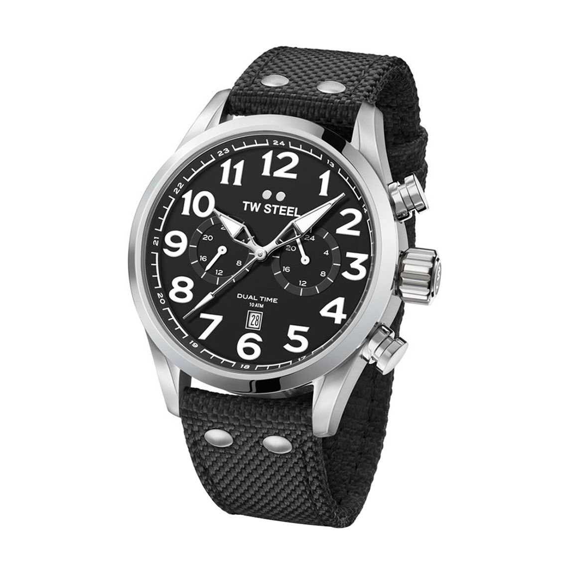 Men's Black/Silver VS7 TW Steel Watch 45mm main product photo