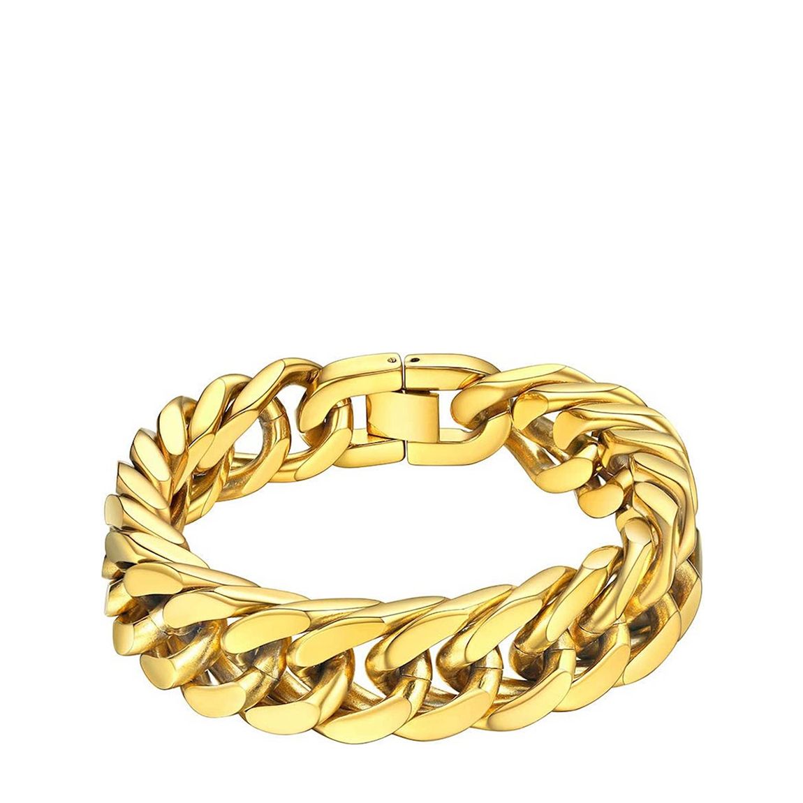 18K Gold Thick Chain Bracelet main product photo