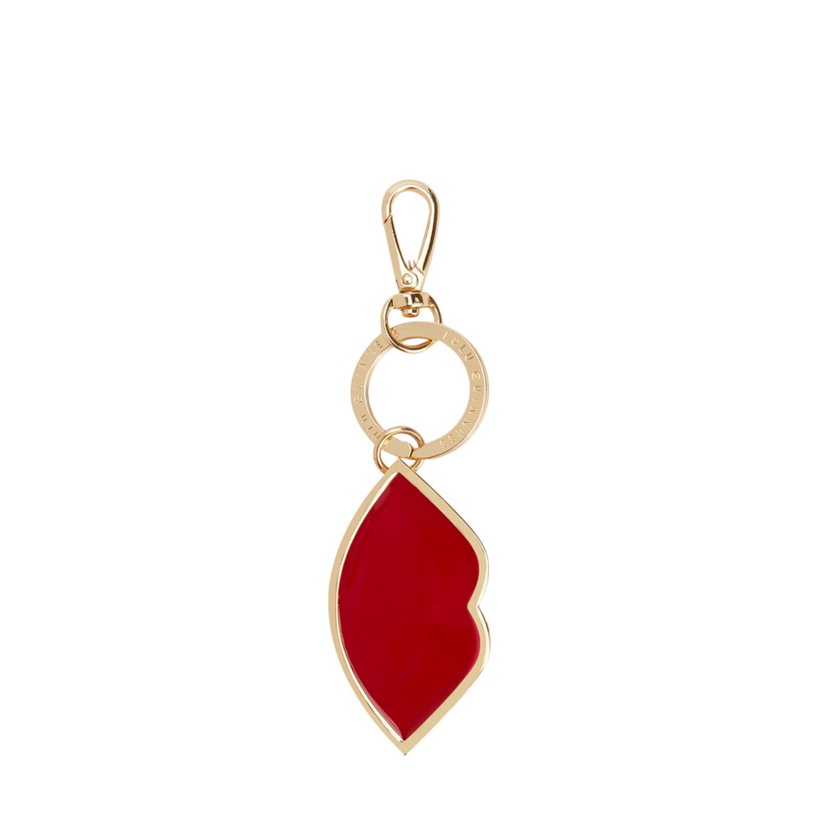 Red Enamel Lip Keyring main product photo