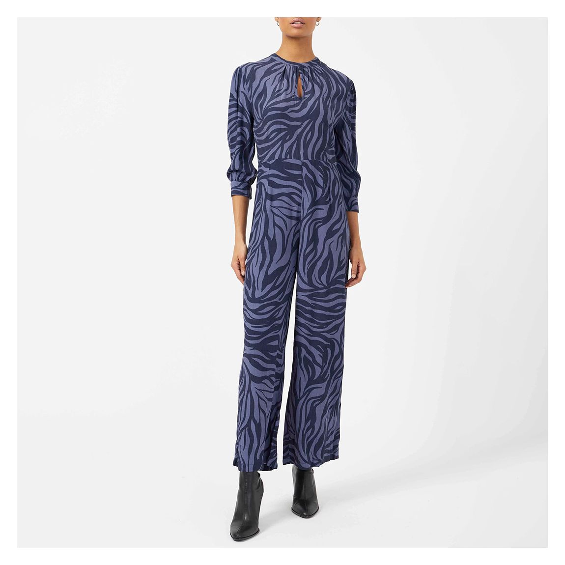 Multi Zebra Wide Leg Jumpsuit main product photo