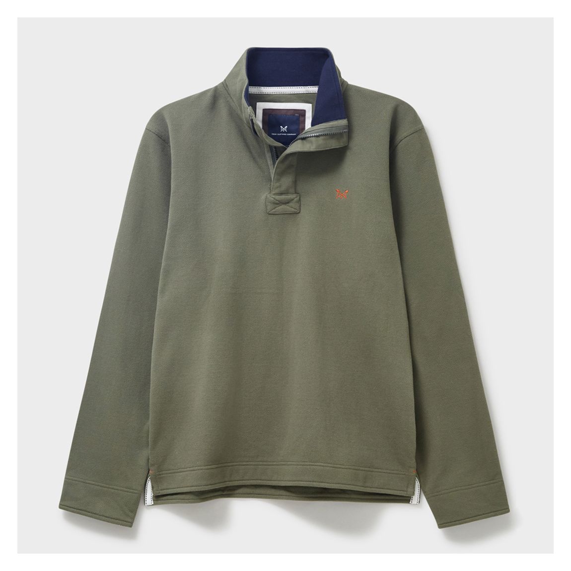 Khaki Logo Pique Sweatshirt main product photo