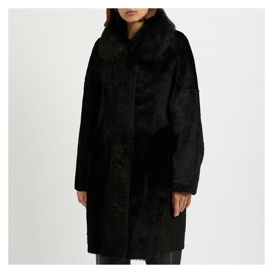 Black Cocoon Coat main product photo
