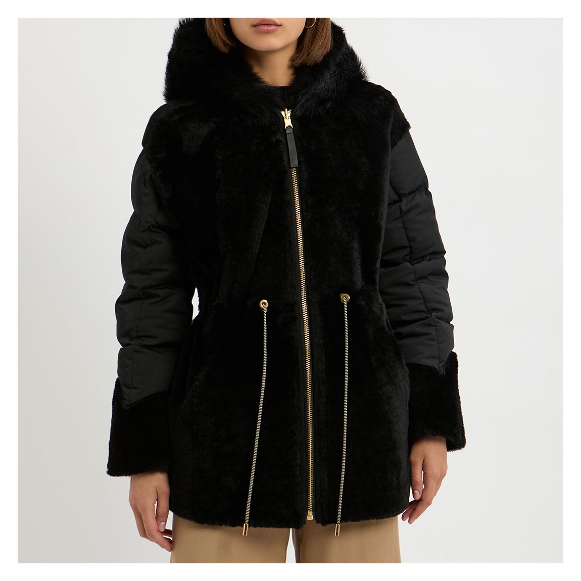 Black Short Reversible Padded Coat main product photo