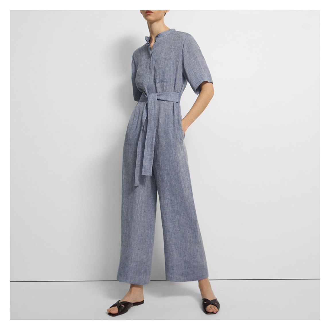 Chambray Patch Pocket Jumpsuit main product photo