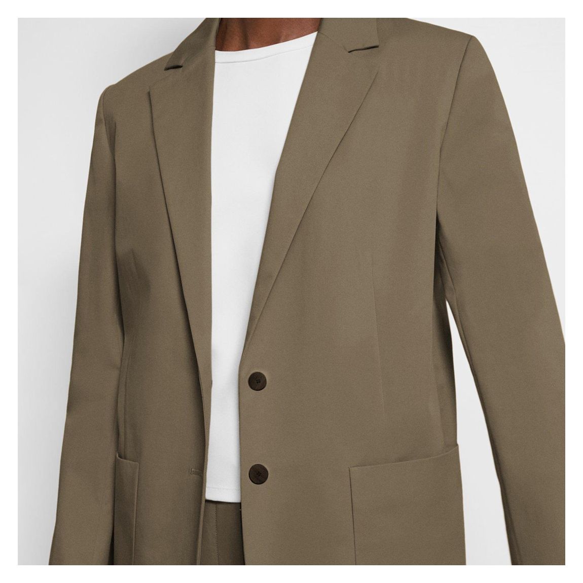Taupe Cotton Blend Jacket main product photo
