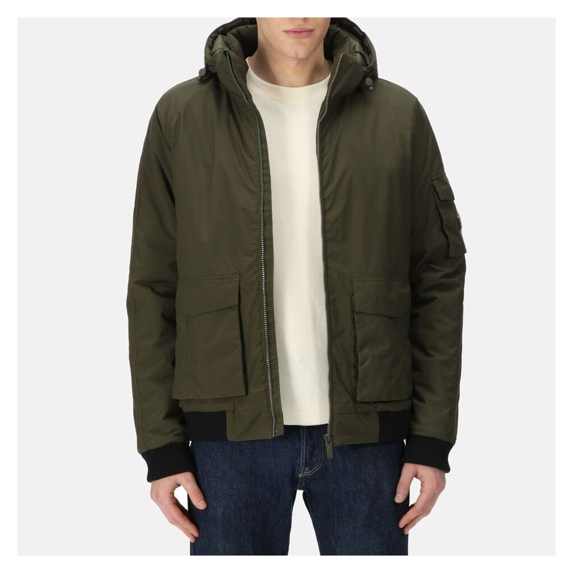 Khaki Fazian Padded Jacket main product photo