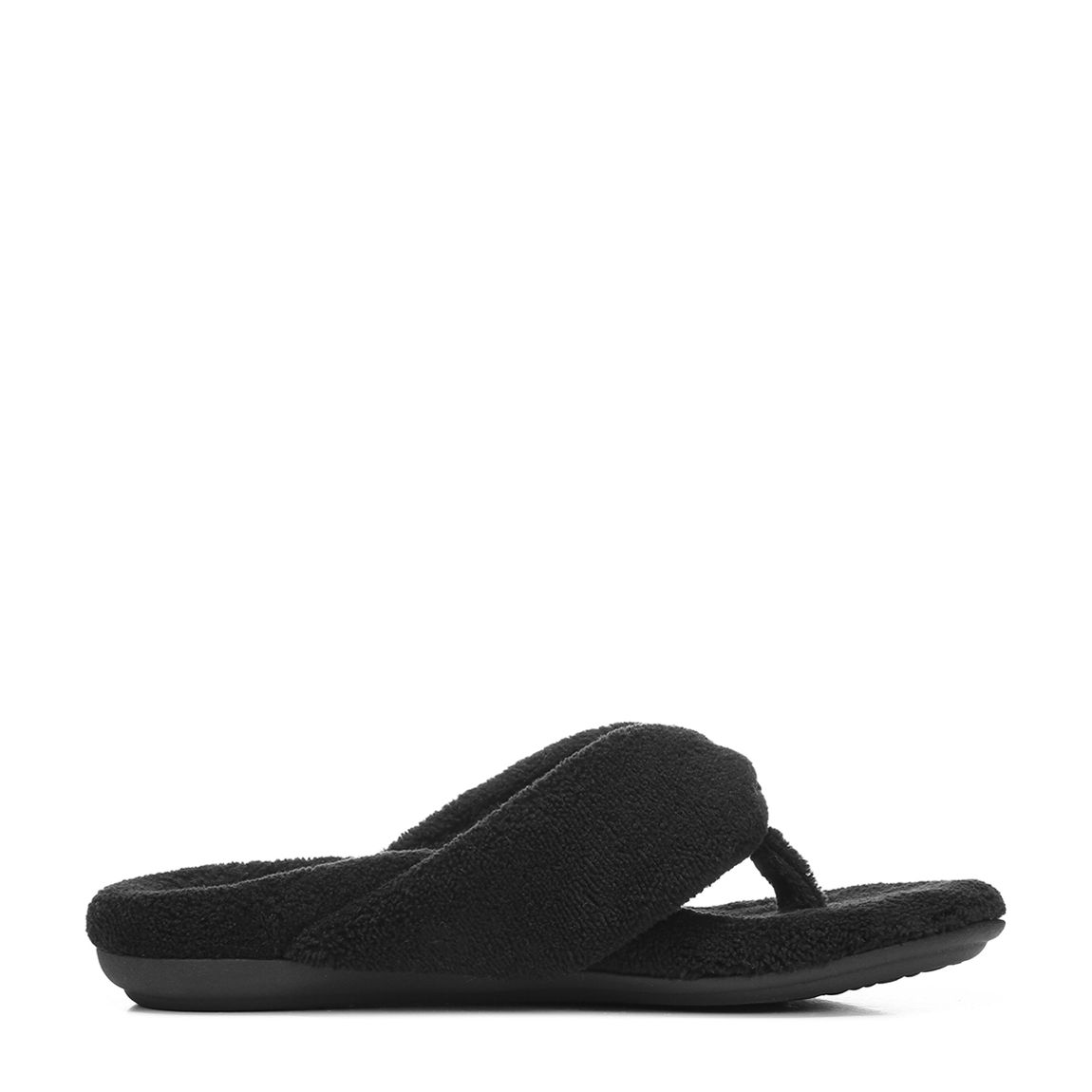 Black Lydia Terry Slippers main product photo