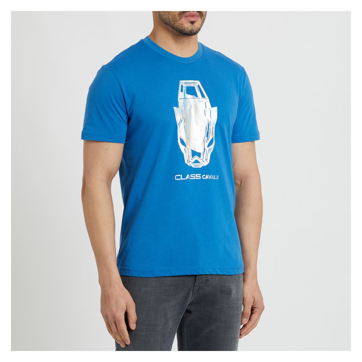 Blue Graphic Logo Cotton T-Shirt main product photo