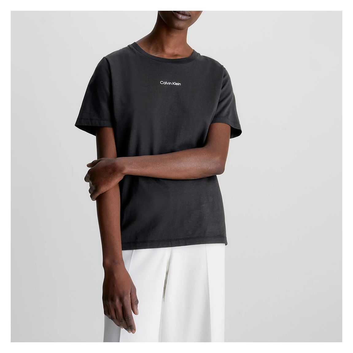 Black Crew Neck Cotton T-Shirt main product photo