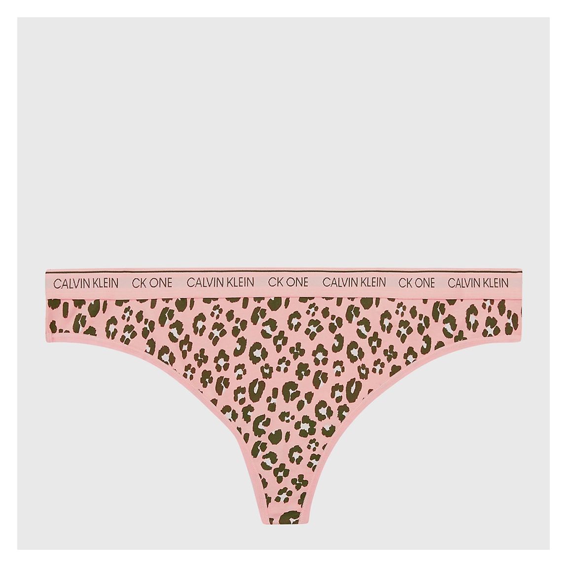 Pink Plus Animal Print Cotton Blend Thong main product photo