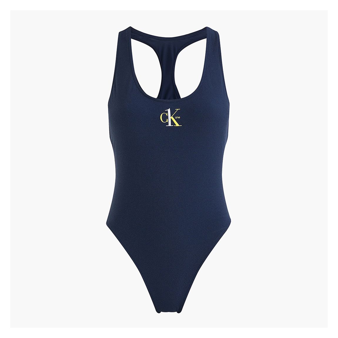 Navy Racer Back Swimsuit main product photo