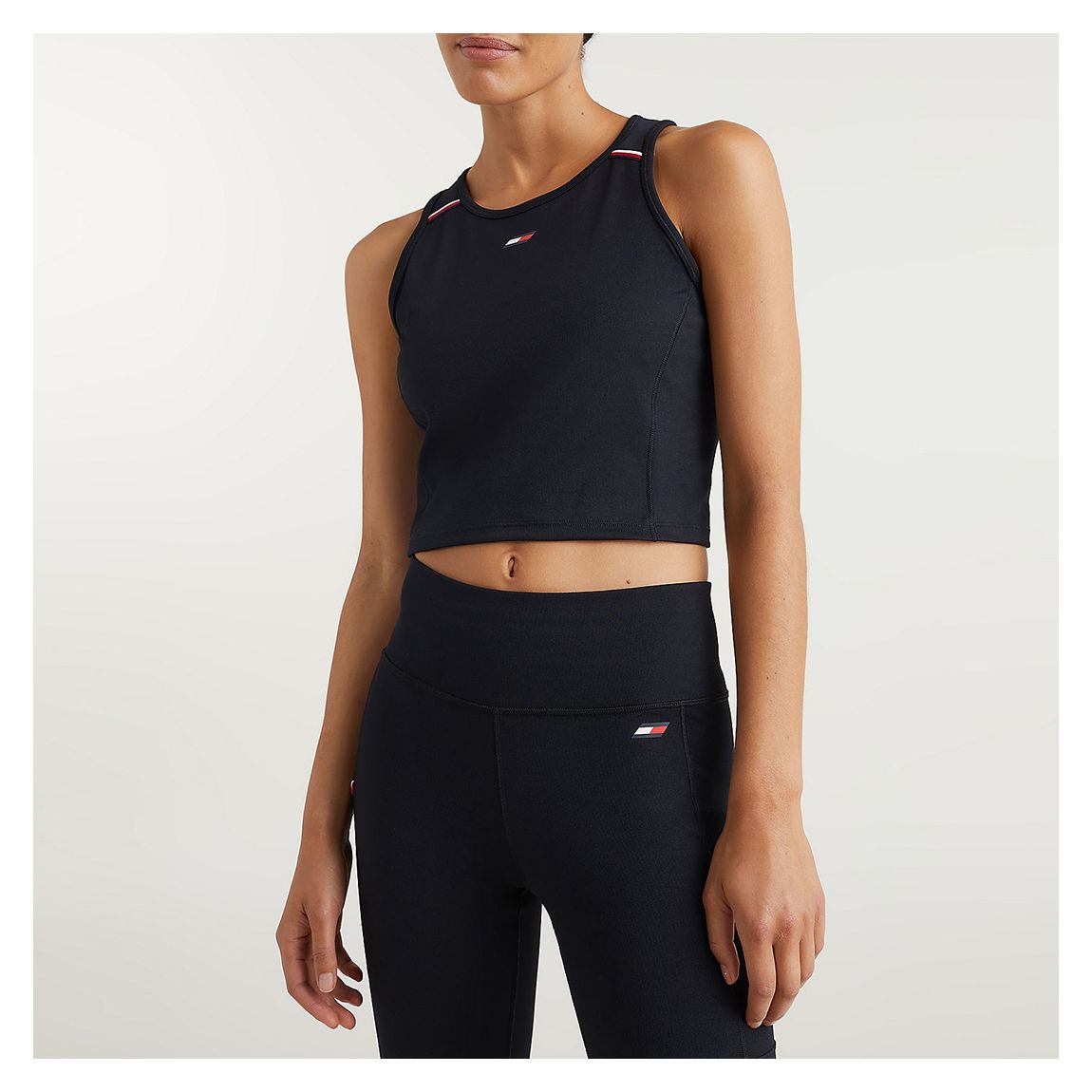 Black Slim Sports Bra Tank Top main product photo