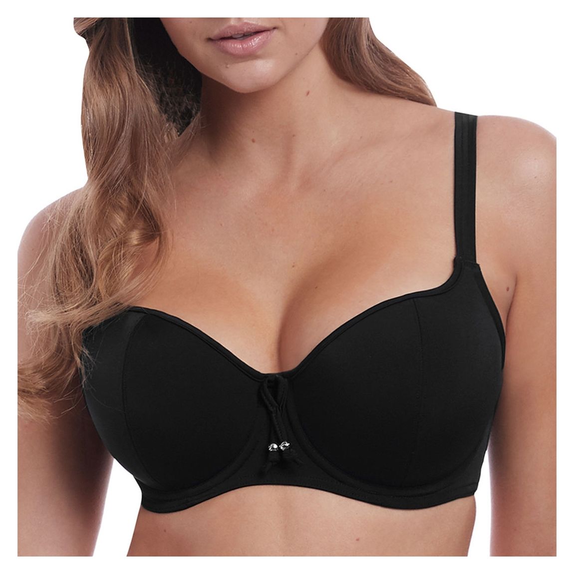 Black Remix Sweetheart Bikini Top main product photo