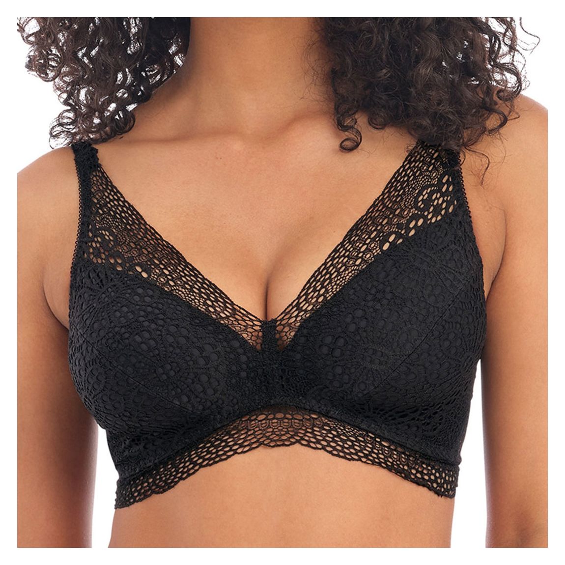 Black Erin Non Wired Bralette main product photo