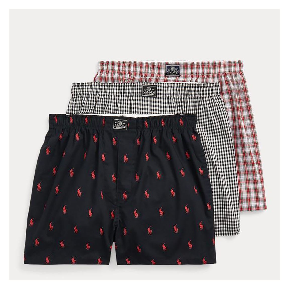 3 Pack Printed Cotton Boxers main product photo