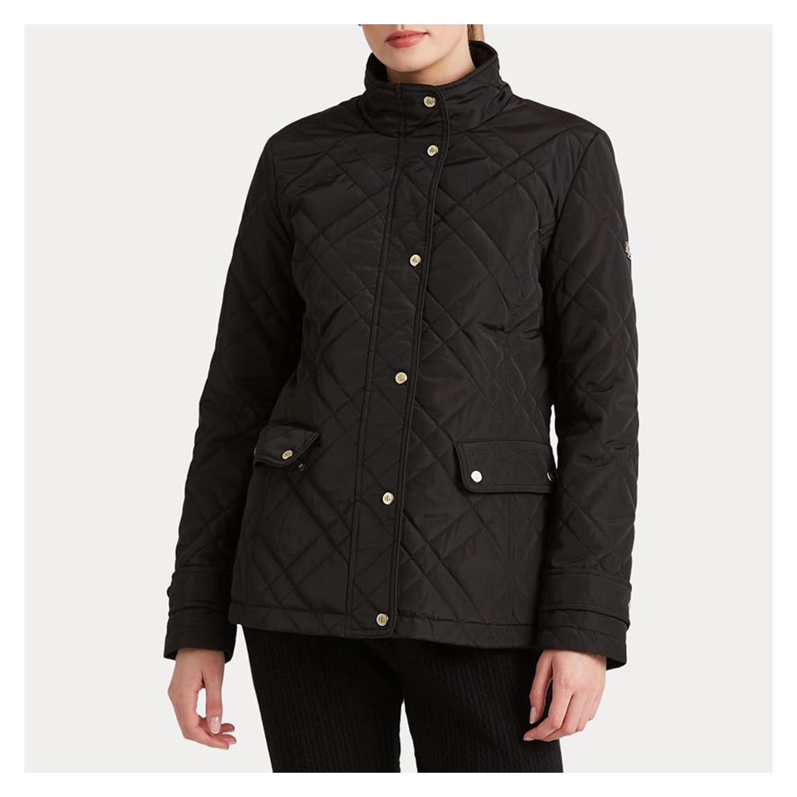 Black Short Quilted Coat main product photo