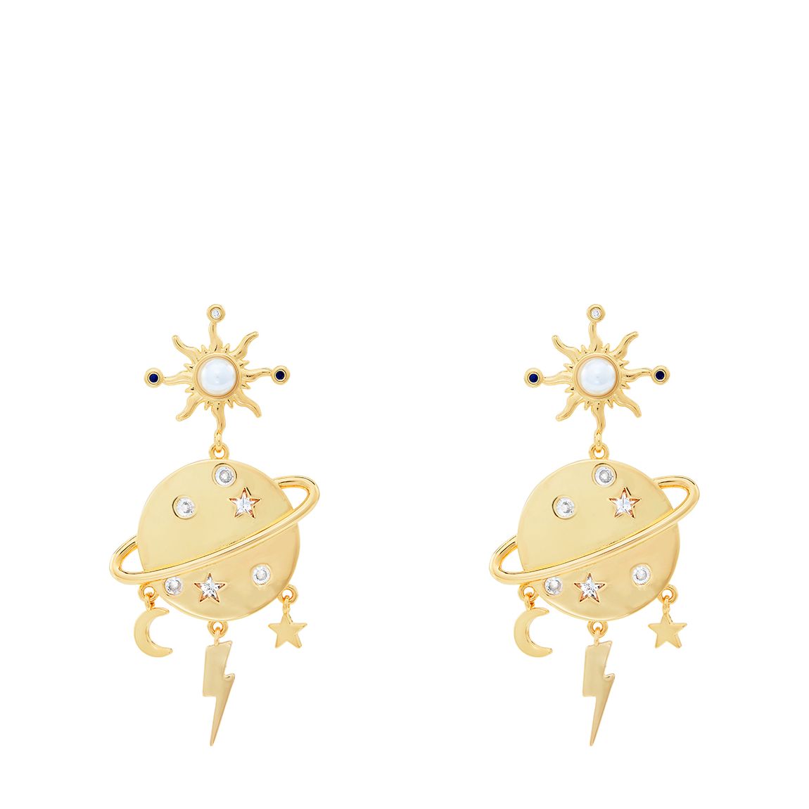 18K Gold Heaven And Earth Earrings main product photo