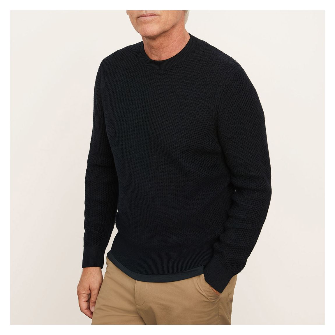 Black Arrow Stitch Cotton Jumper main product photo