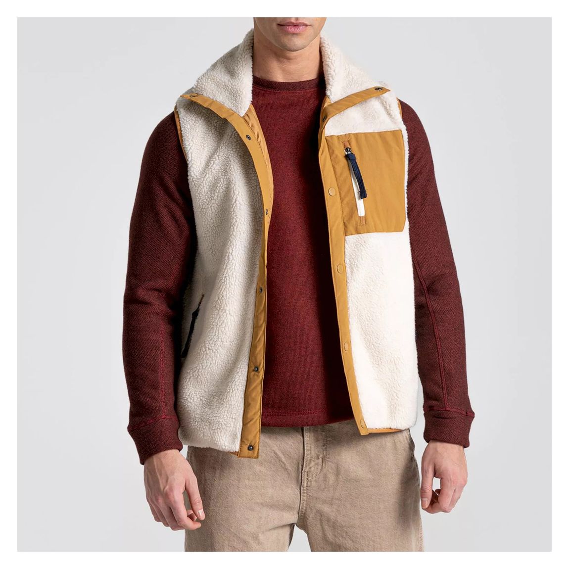 Beige Mercer Gilet main product photo