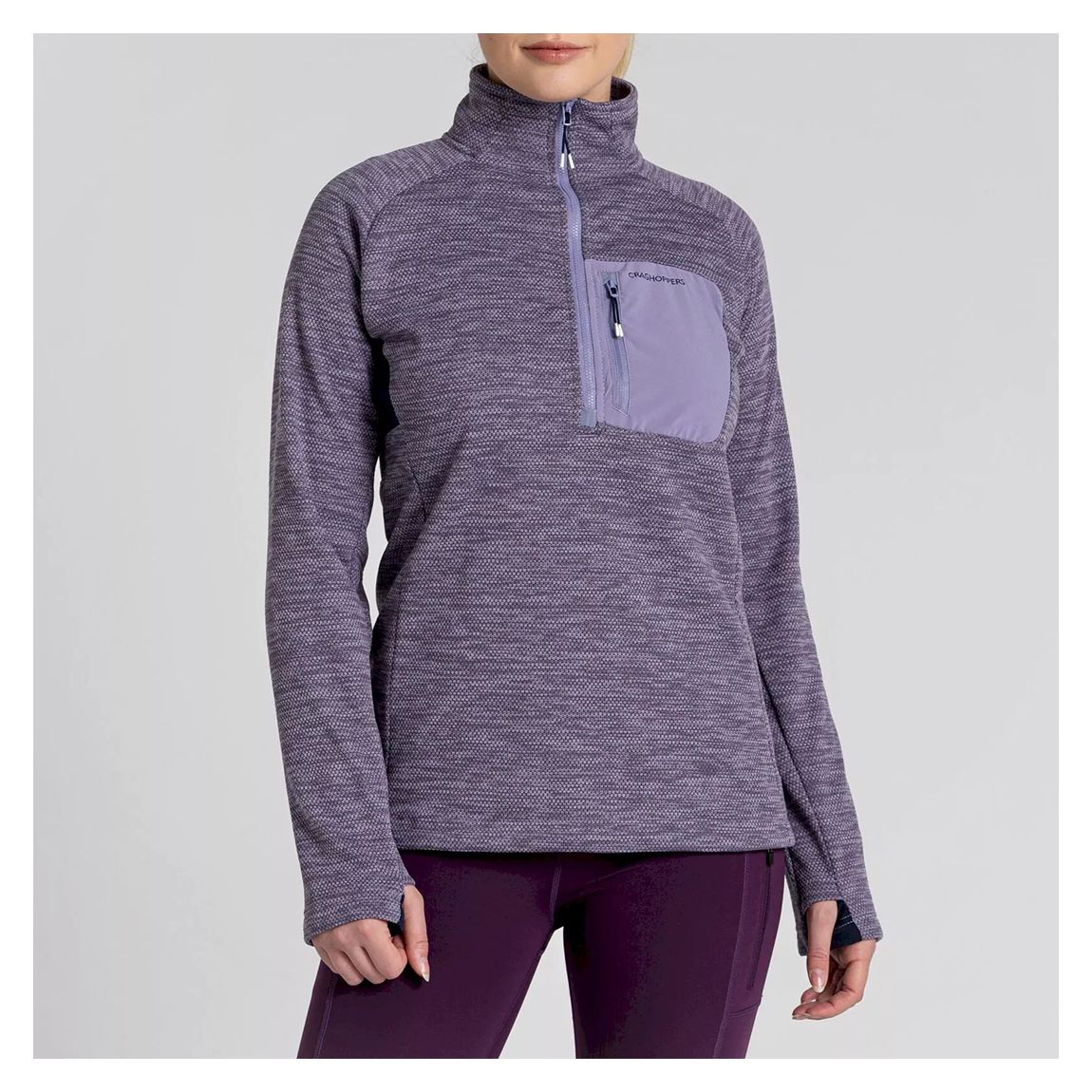 Purple Half Zip Fleece main product photo