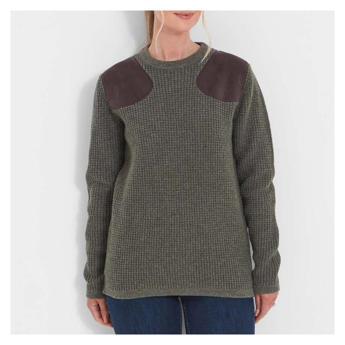 Khaki Gairloch Lambswool Blend Jumper main product photo