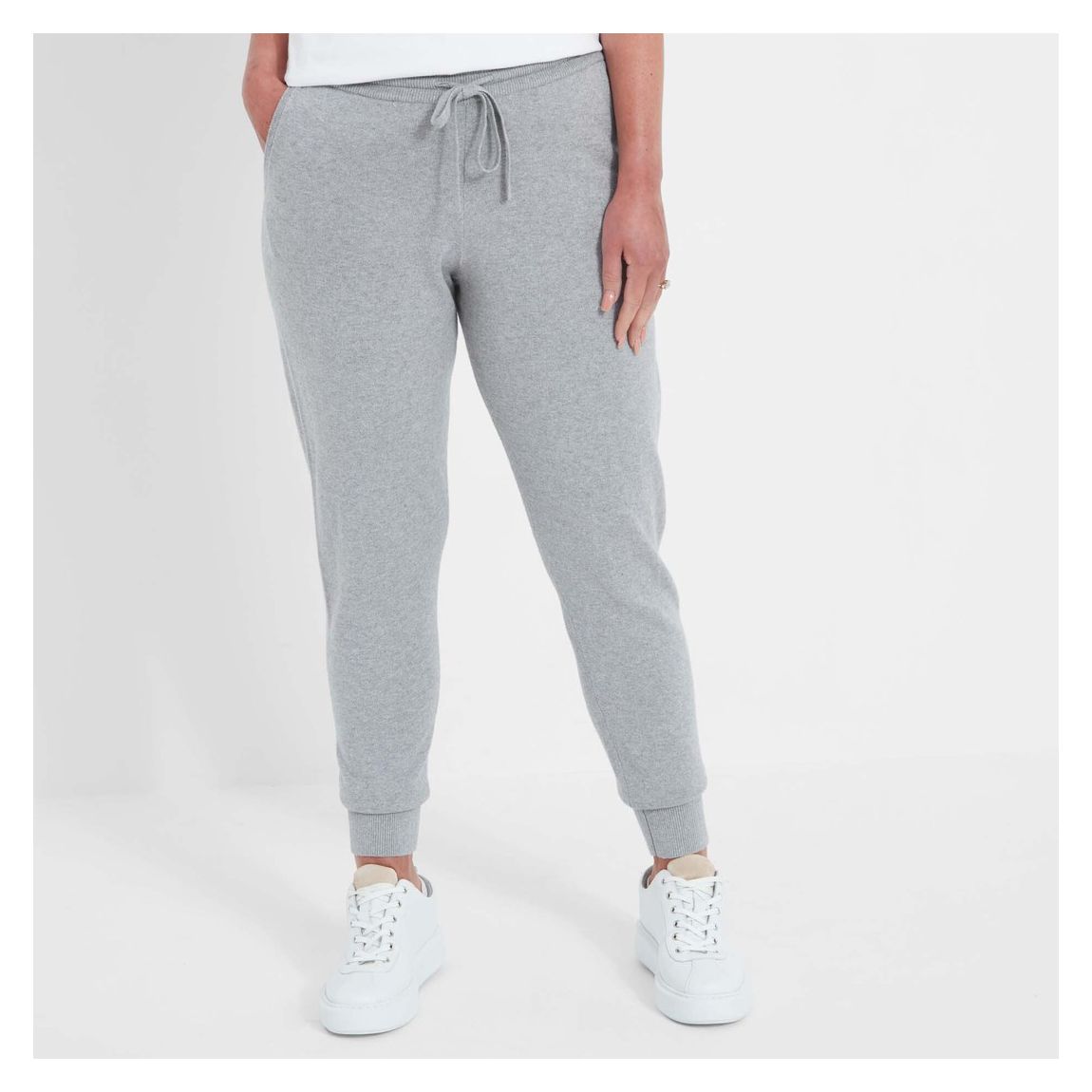 Grey Fowey Silk Blend Joggers main product photo