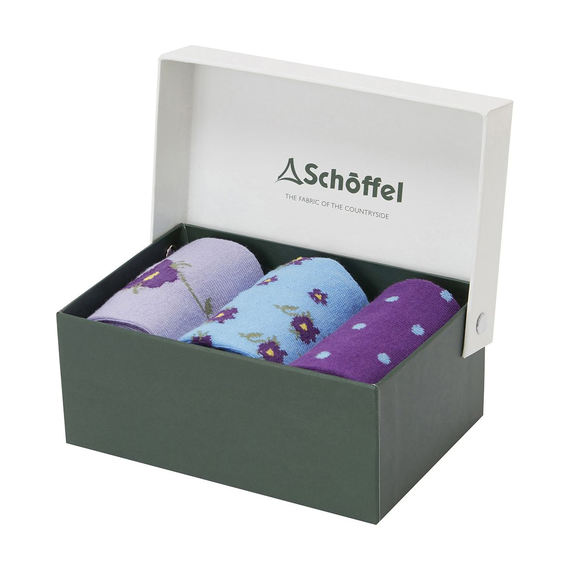 Purple/Blue Pack Of 3 Bamboo Socks main product photo