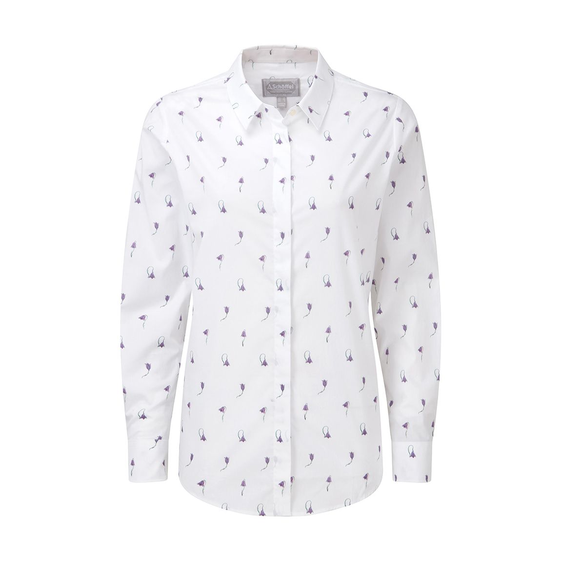 White Sunningdale Harebell Print Shirt main product photo