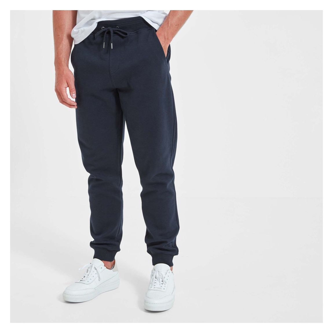 Navy Falmouth Cotton Blend Joggers main product photo