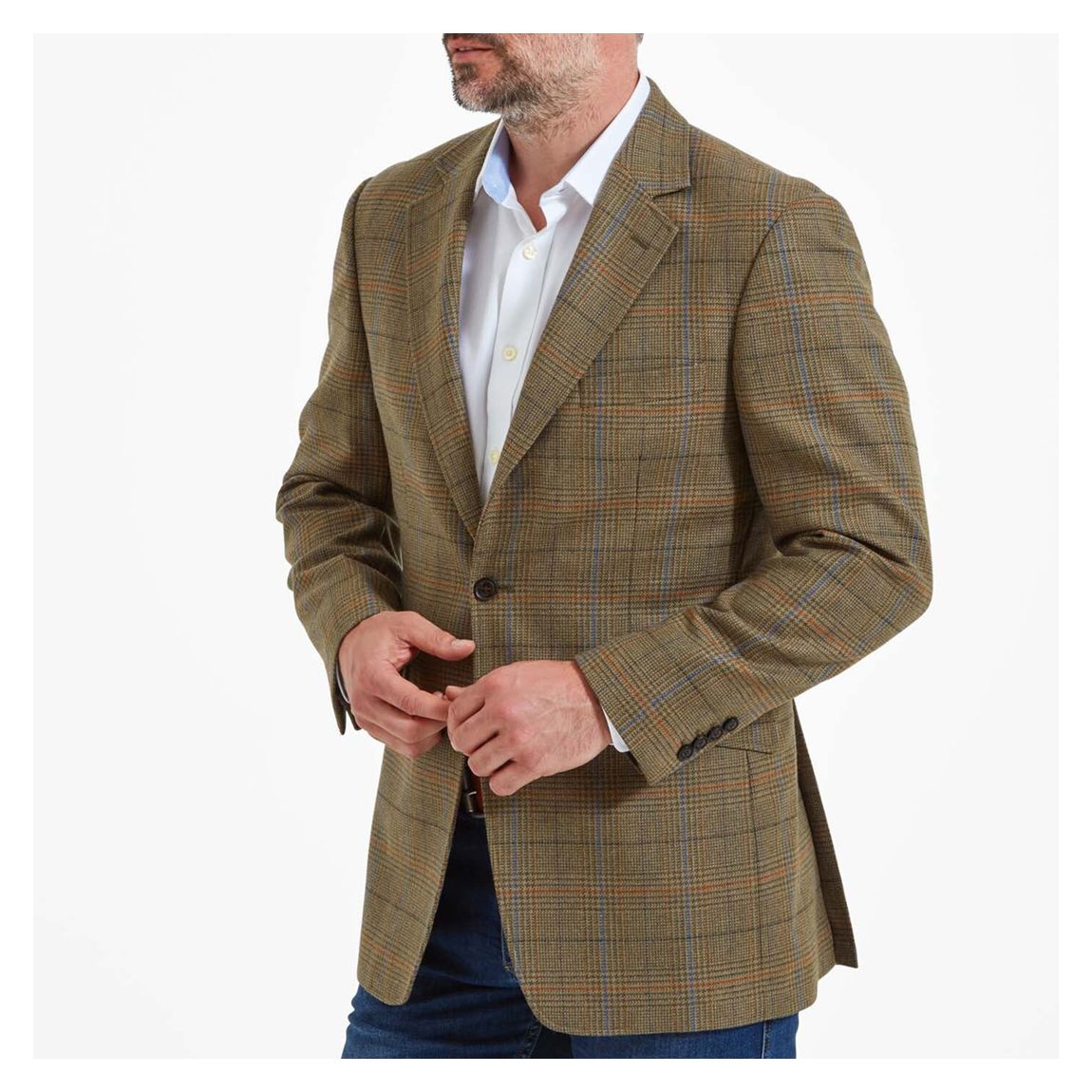 Khaki Belgrave Tweed Suit Jacket main product photo